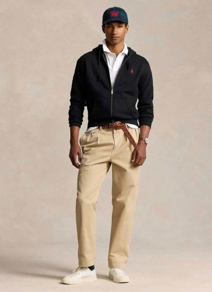 Polo Ralph Lauren Cotton Blend Hoodie – Black