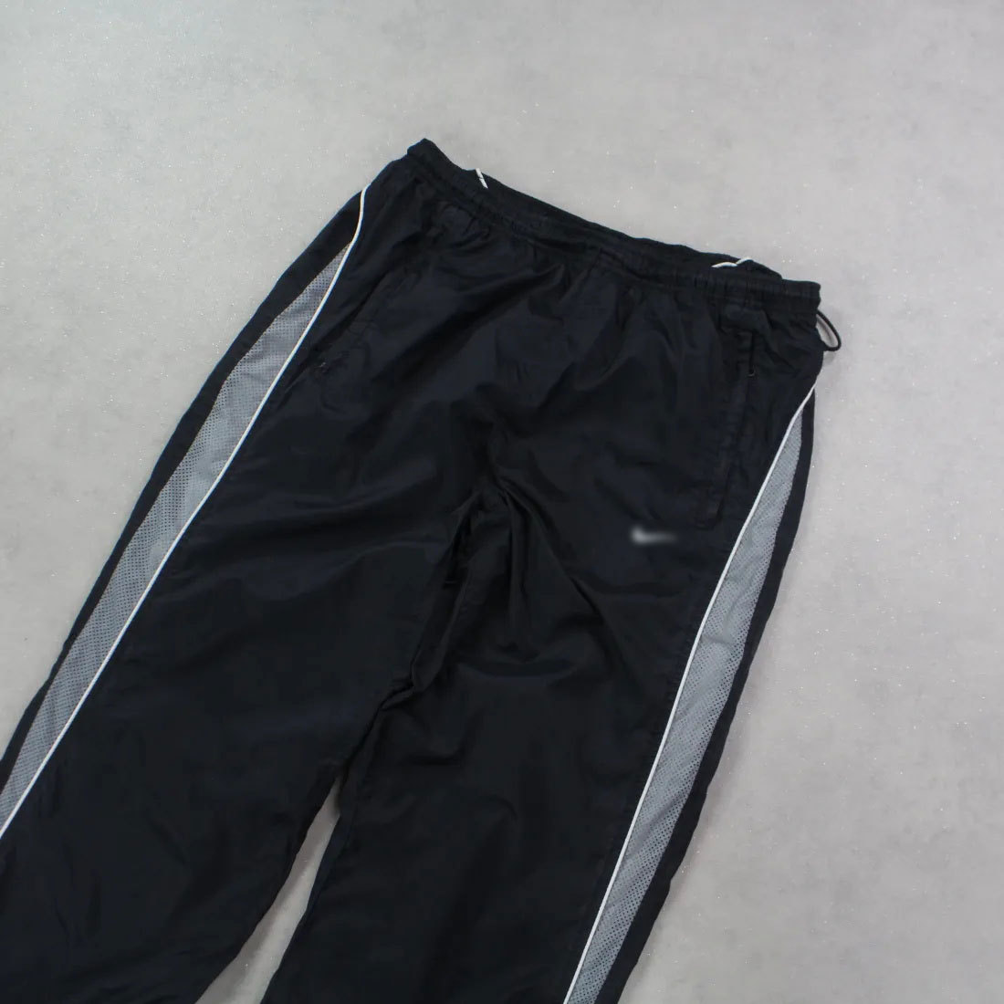 SUPER RARE 00s Nike Trackpants Black - (S)