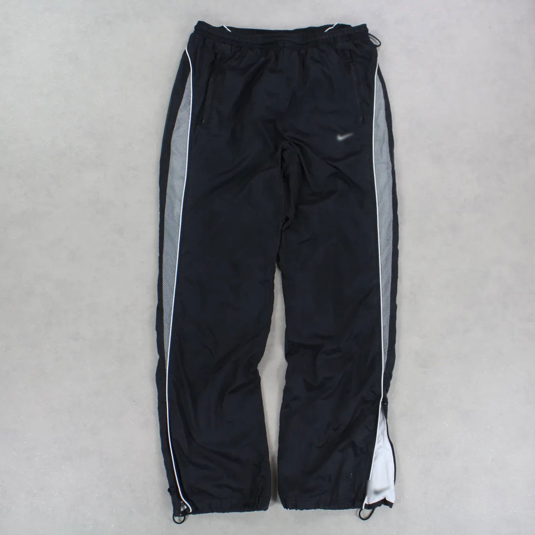 SUPER RARE 00s Nike Trackpants Black - (S)