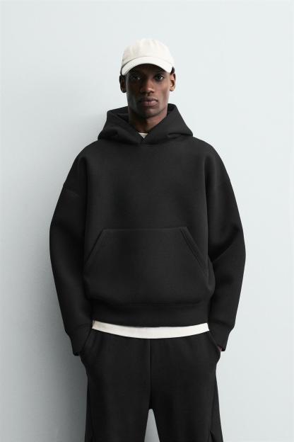 Loose Hooded Sweatshirt