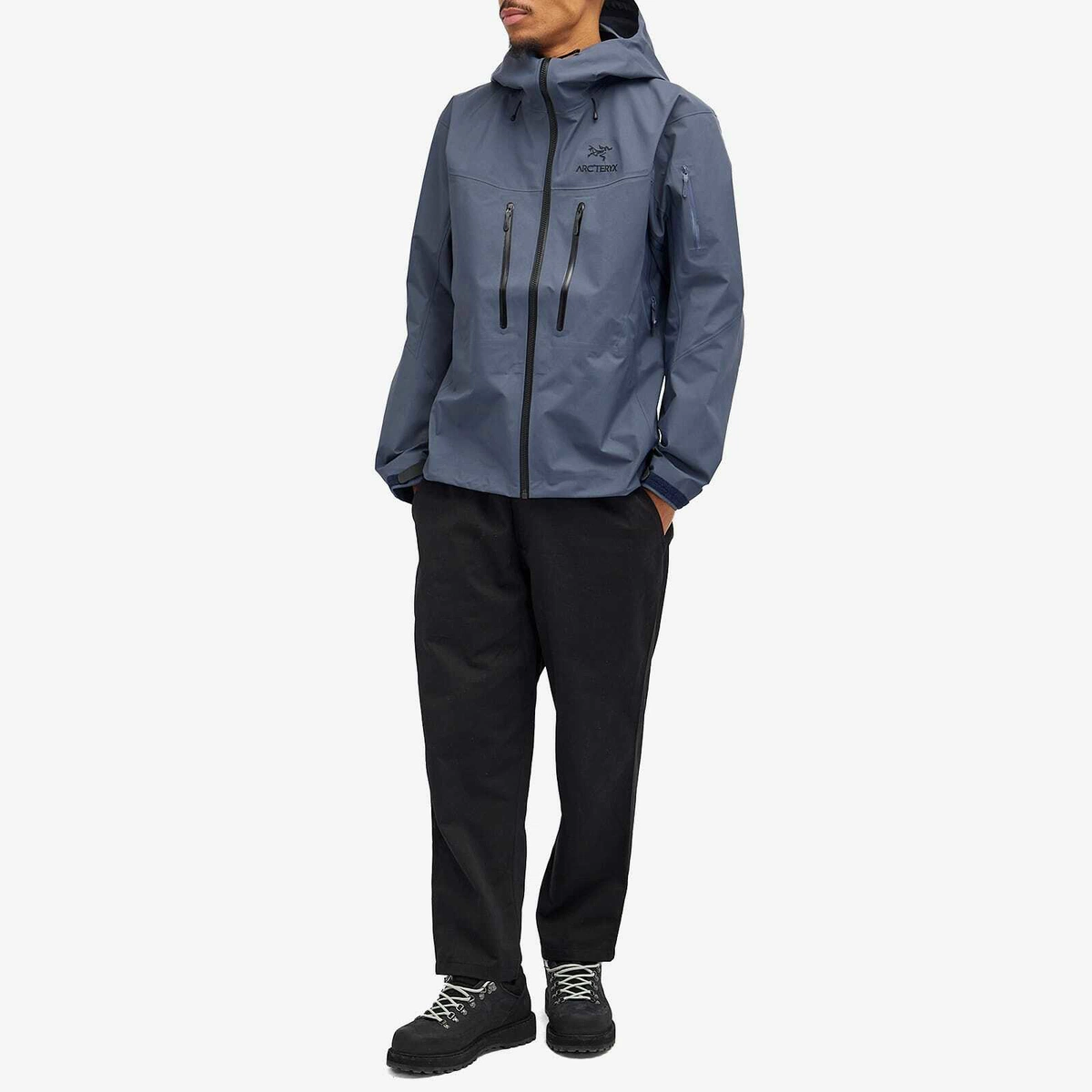 Men's Outdoor Windproof Jacket In Dark Stratus