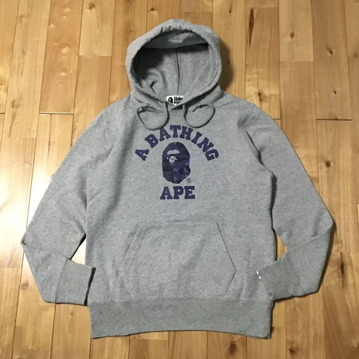 US BAPE COLOR CAMO COLLEGE PULLOVER HOODIE MENS