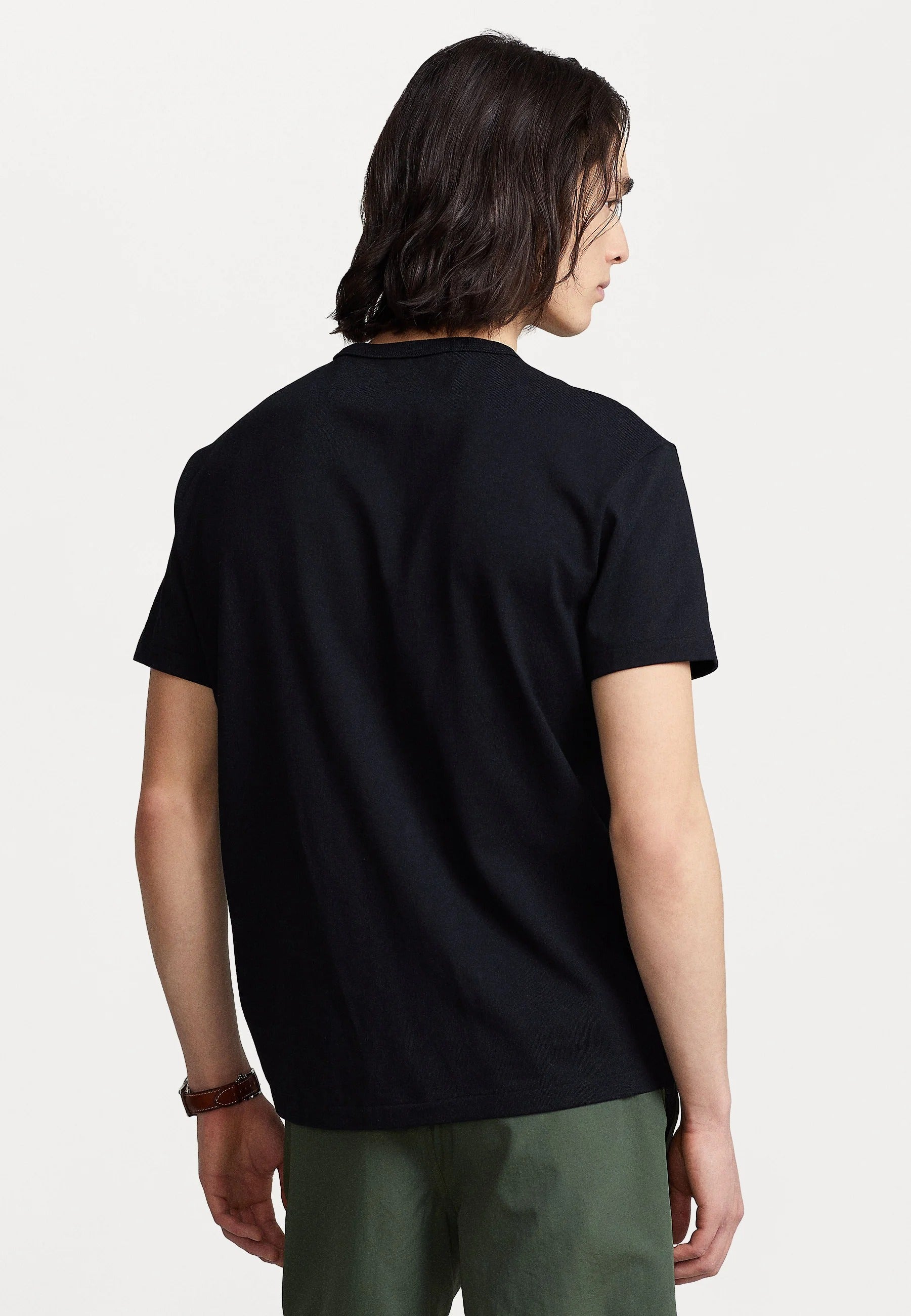 Men's T-shirt Red Logo - Black