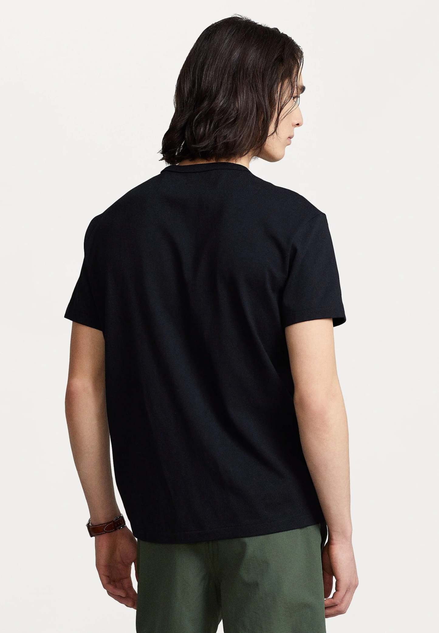 Men's T-shirt Red Logo - Black