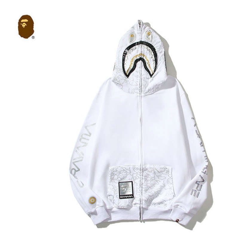 XL Bape x Hajime Sorayama Shark Full Zip-Up Hoodie
