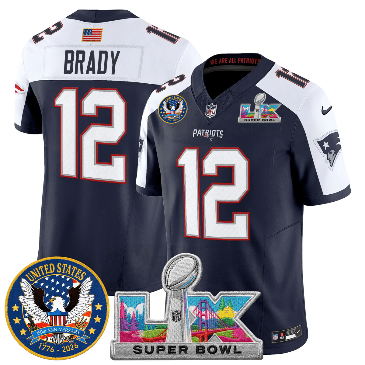 Men's NE Patriots 2026 Jersey