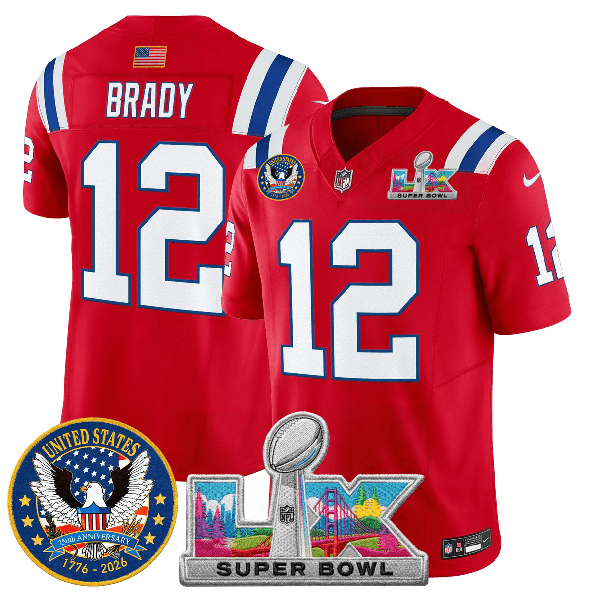 Men's NE Patriots 2026 Jersey