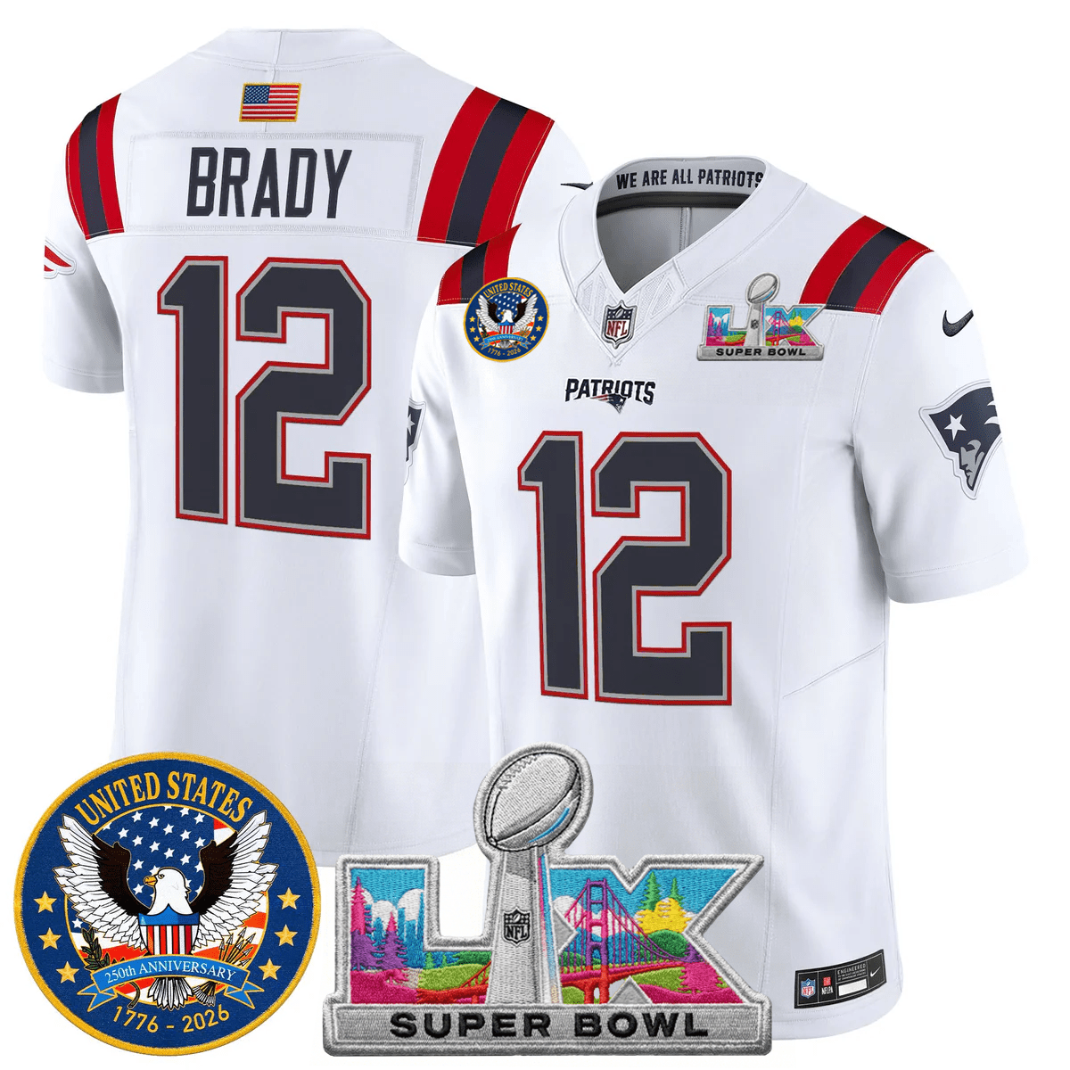 Men's NE Patriots 2026 Jersey