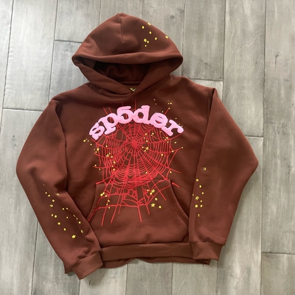 Pink and Brown Cardigan Sweater