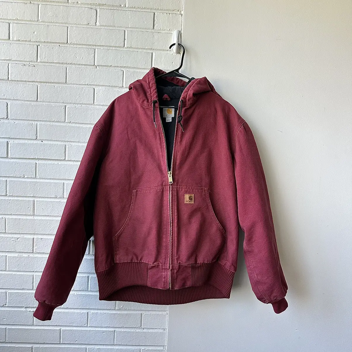 RED HOODED JACKET
