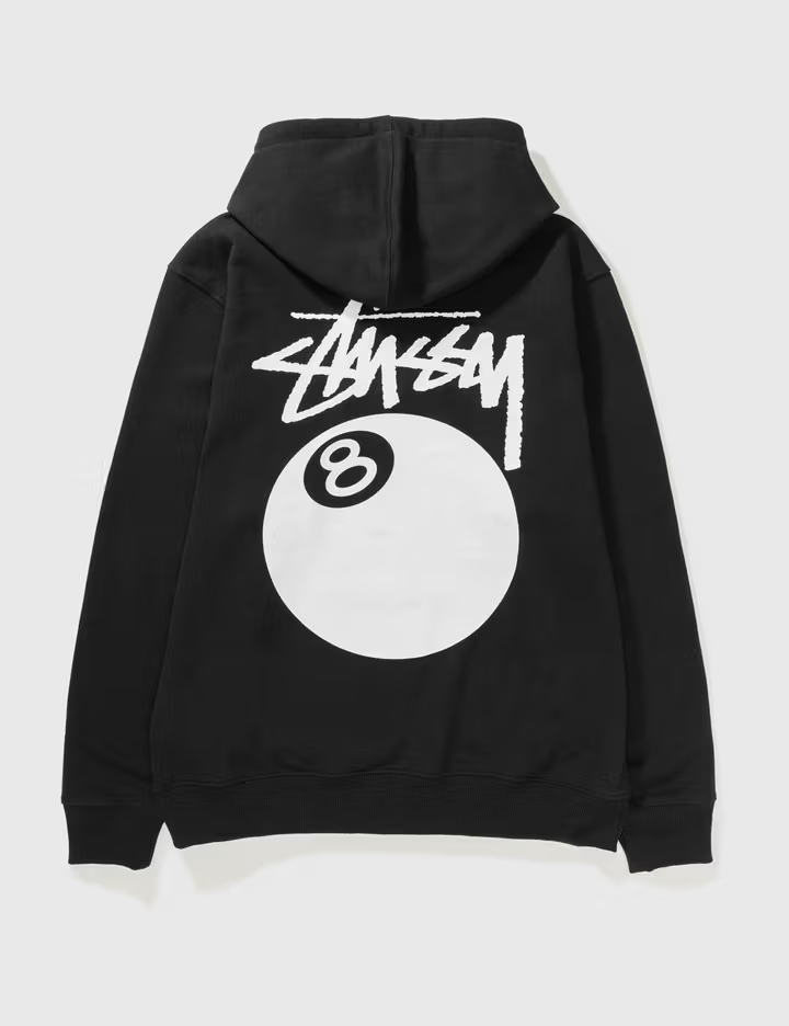 STÜSSY 8 BALL REP HOODIE, Streetwear Sweatshirt, Urban Fashion, Cool Pullover