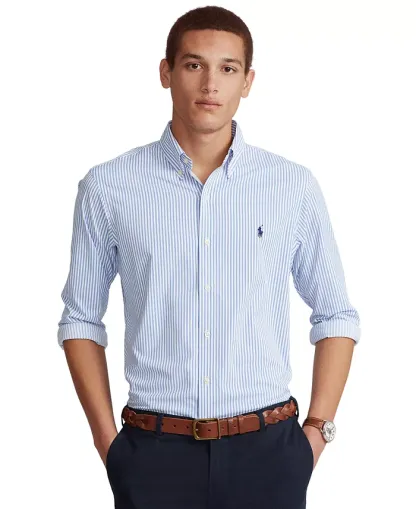 Men's Classic-Fit Striped Performance Shirt