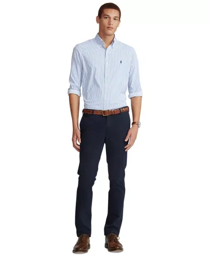 Men's Classic-Fit Striped Performance Shirt