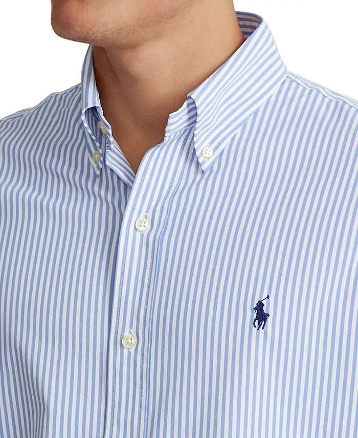 Men's Classic-Fit Striped Performance Shirt