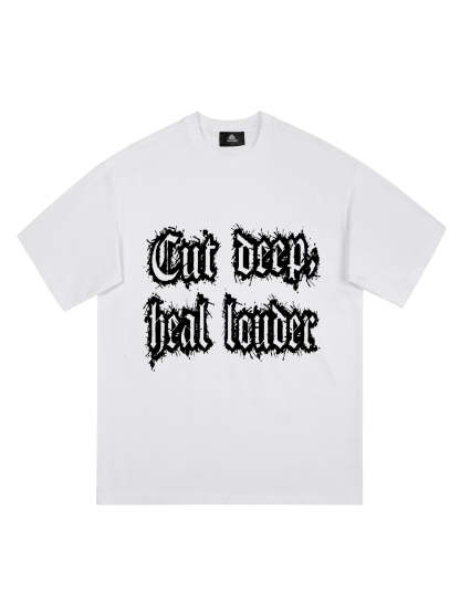 Original "Cut Deep Heal Louder" Graphic T-Shirt