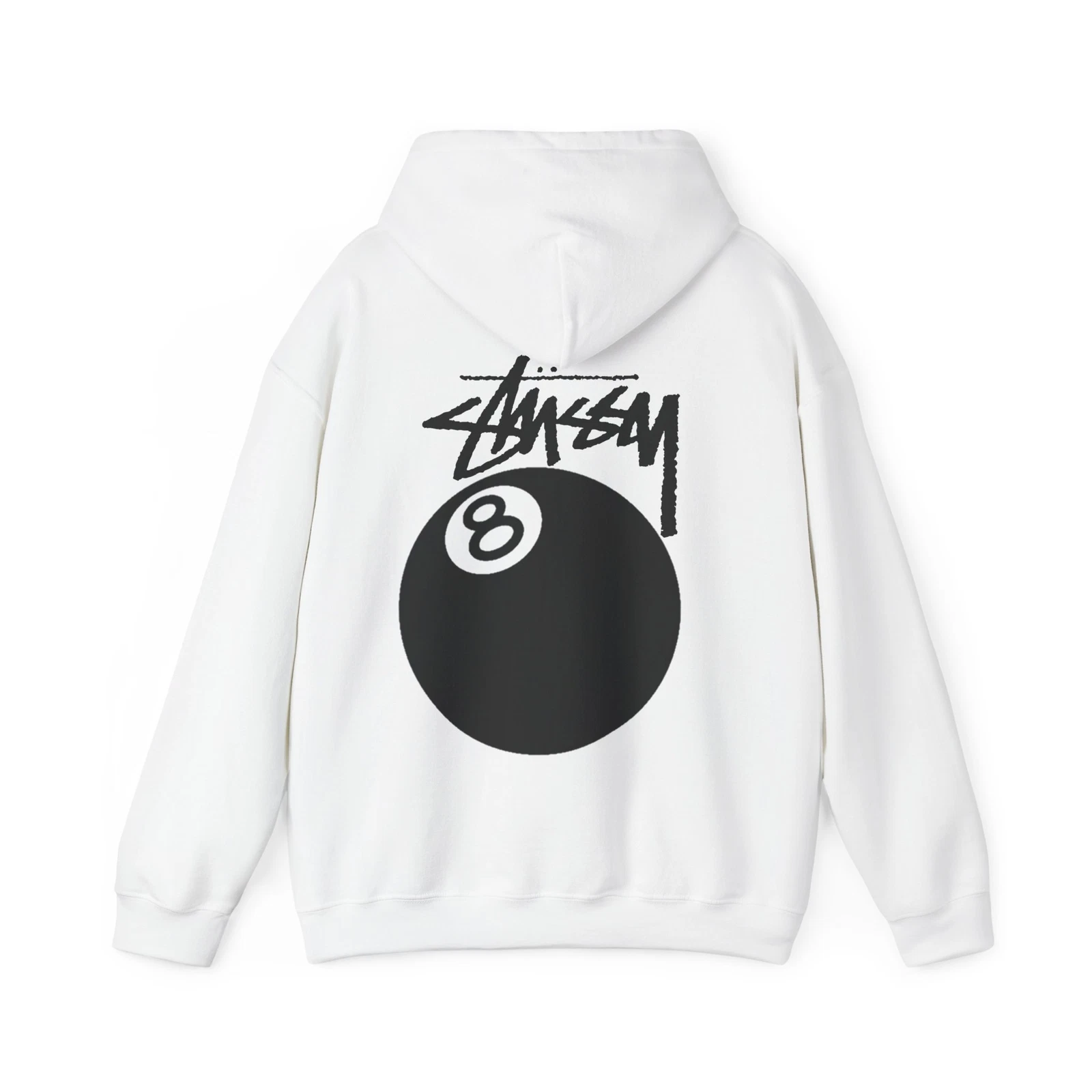 STÜSSY 8 BALL REP HOODIE, Streetwear Sweatshirt, Urban Fashion, Cool Pullover