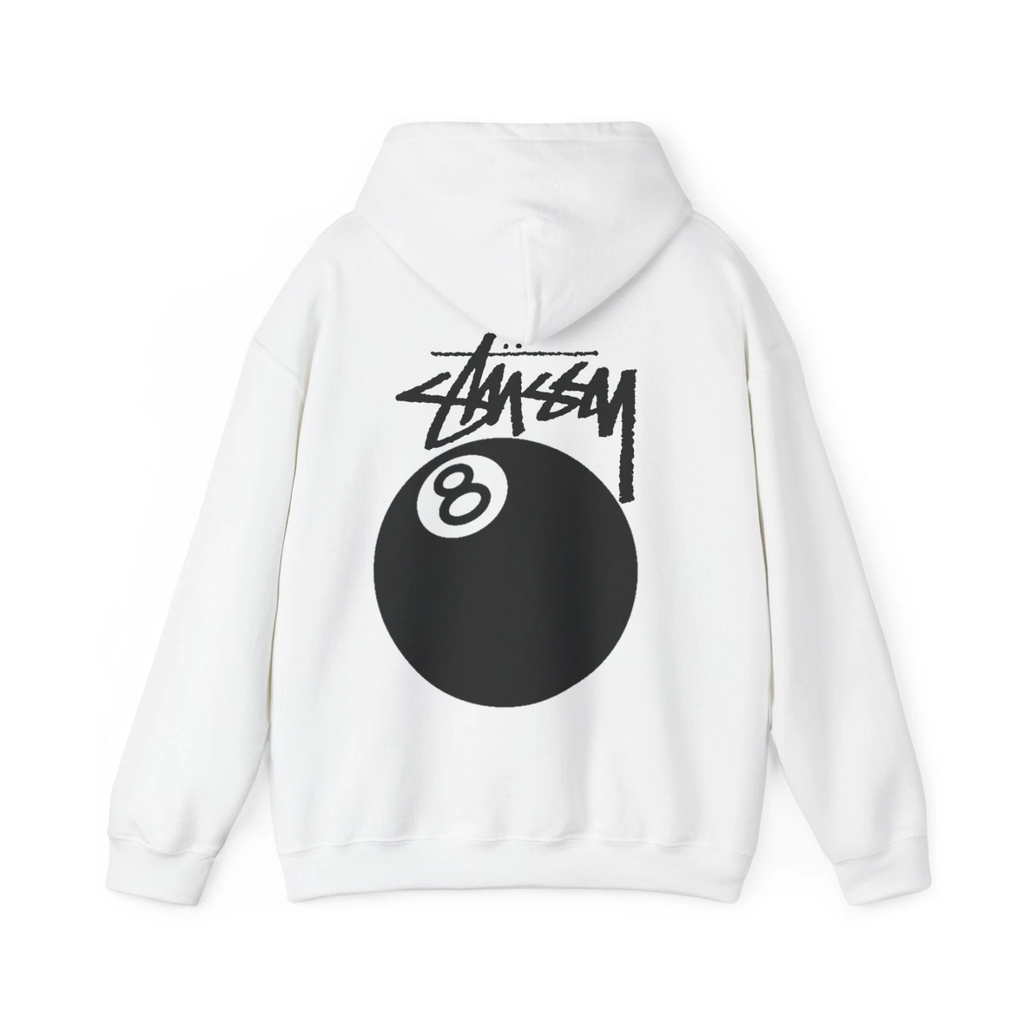 STÜSSY 8 BALL REP HOODIE, Streetwear Sweatshirt, Urban Fashion, Cool Pullover