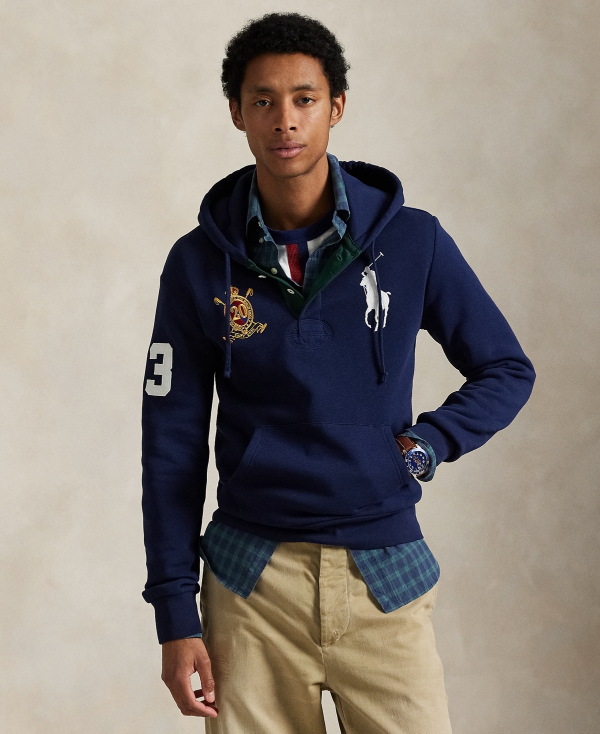 Men's Big Pony 20th Anniversary Crest Hoodie
