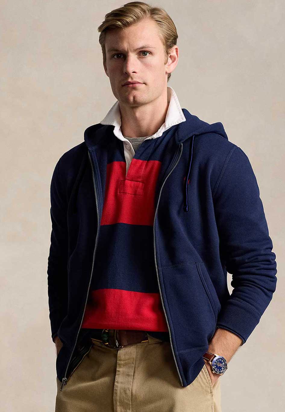 Polo Ralph Lauren Cotton Blend Hoodie – Blue