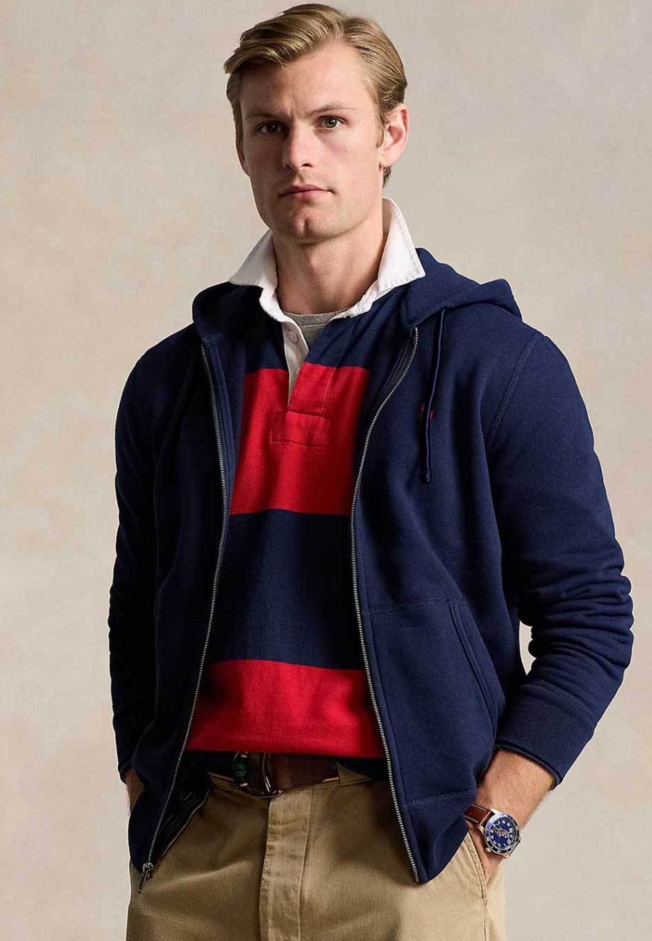 Polo Ralph Lauren Cotton Blend Hoodie – Blue