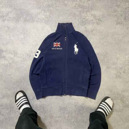 Polo Ralph Lauren Great Britain Vintage Zip Up Hooded Jacket