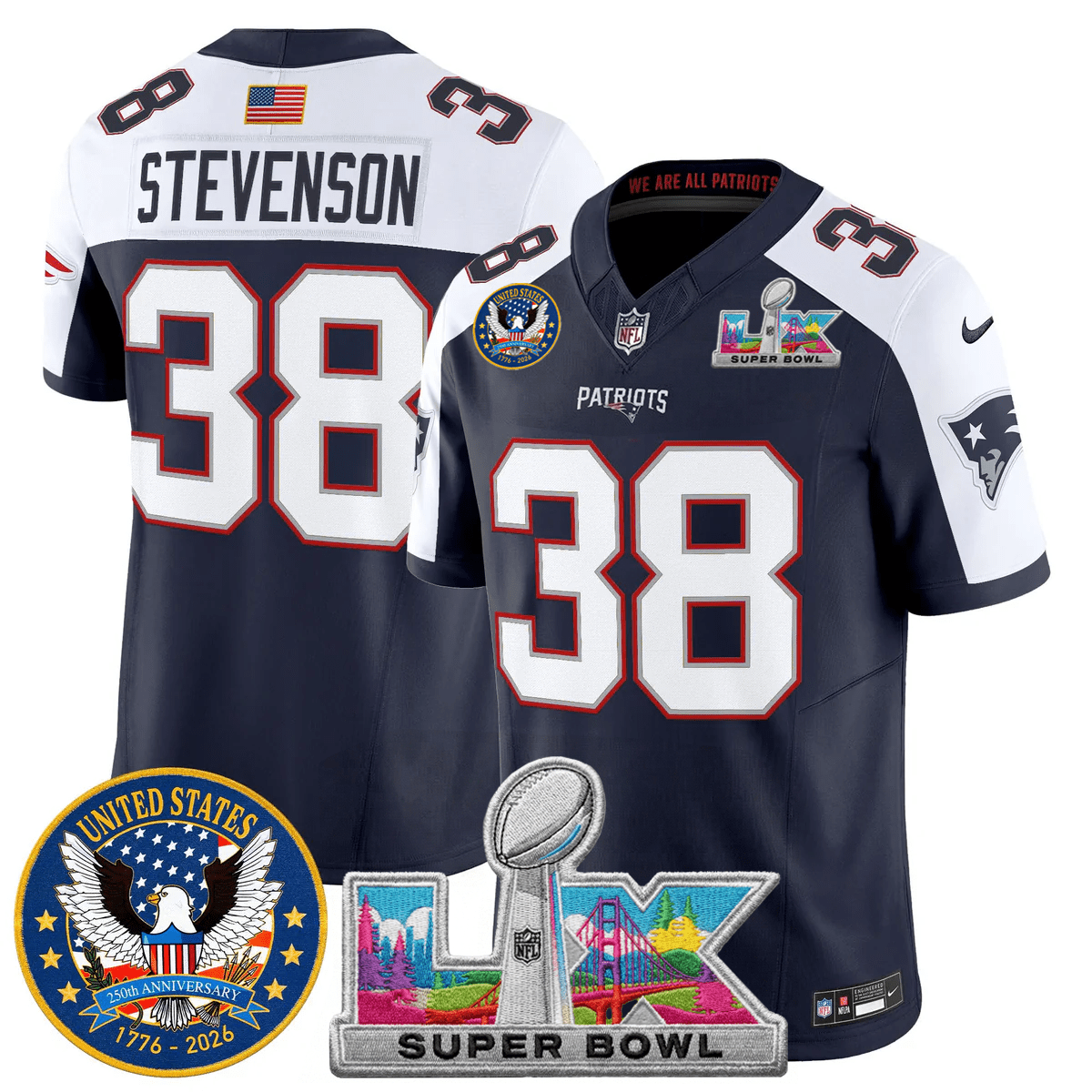 Men's NE Patriots 2026 Jersey