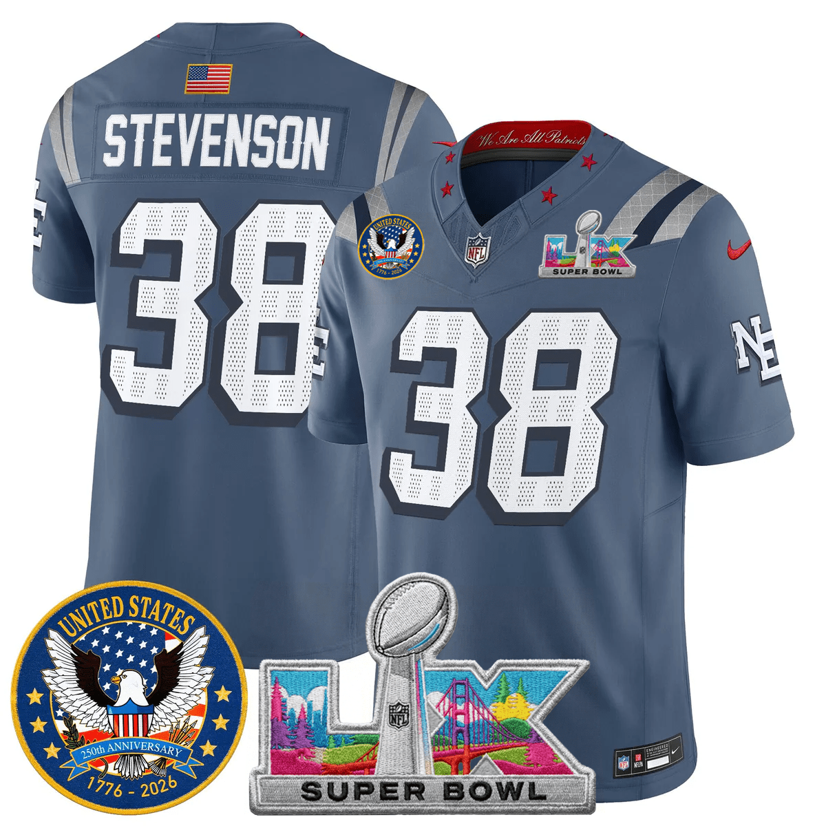 Men's NE Patriots 2026 Jersey