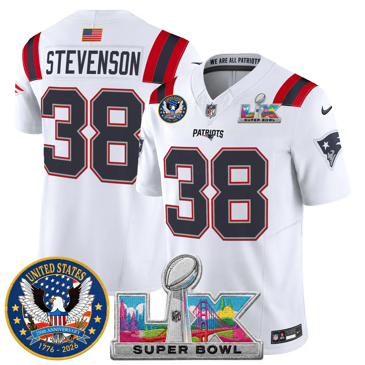 Men's NE Patriots 2026 Jersey