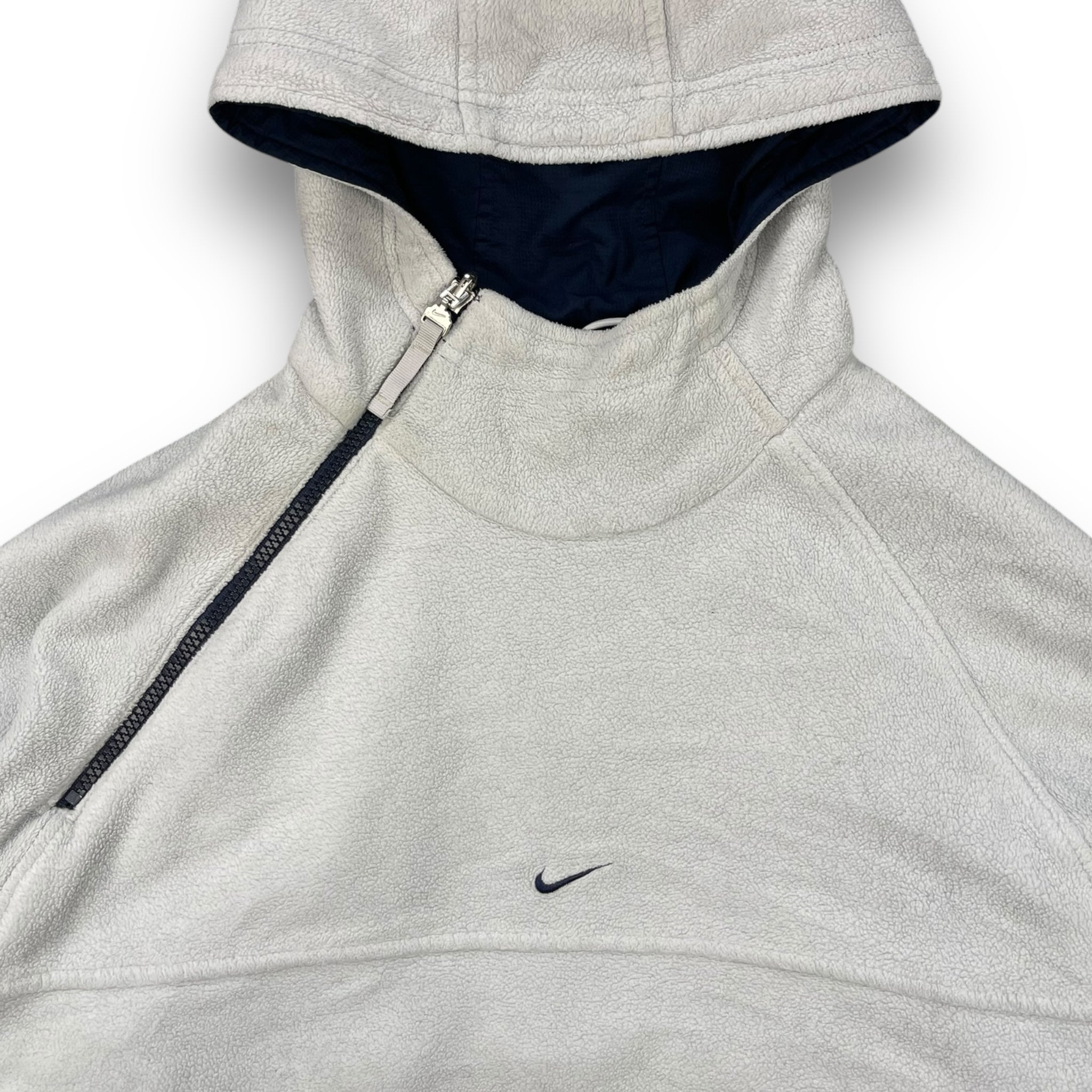 2000's Nike Reversible Asymmetric Zip Fleece Jacket