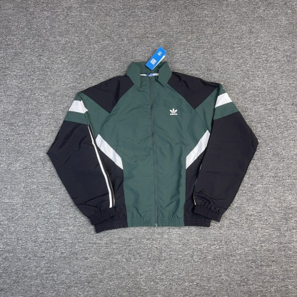 adidas Originals Rekive graphic detail woven track top in green