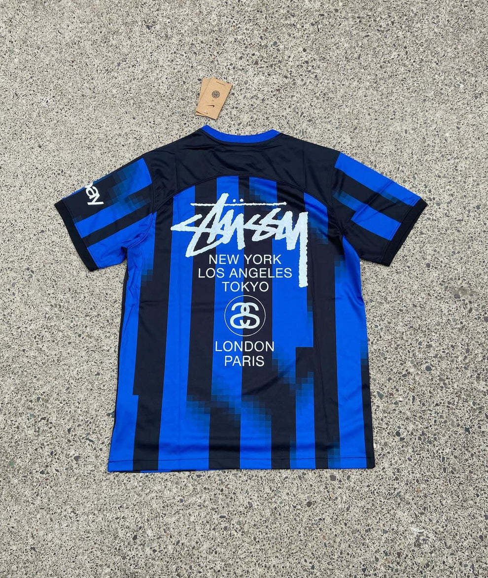 STUSSY X “INTER” JERSEY - BLUE/BLACK