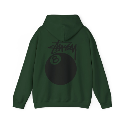 STÜSSY 8 BALL REP HOODIE, Streetwear Sweatshirt, Urban Fashion, Cool Pullover