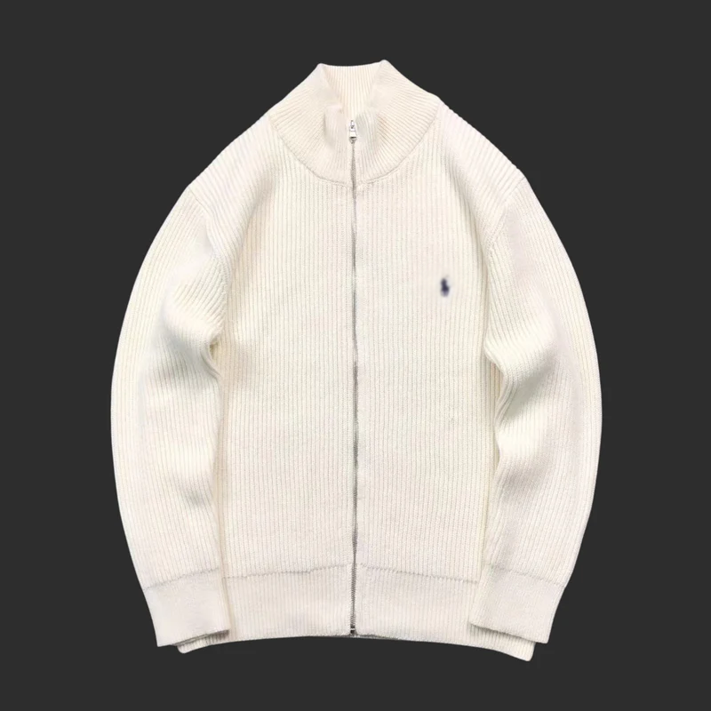 RL Pullover – Ribbed Full-Zip Knit