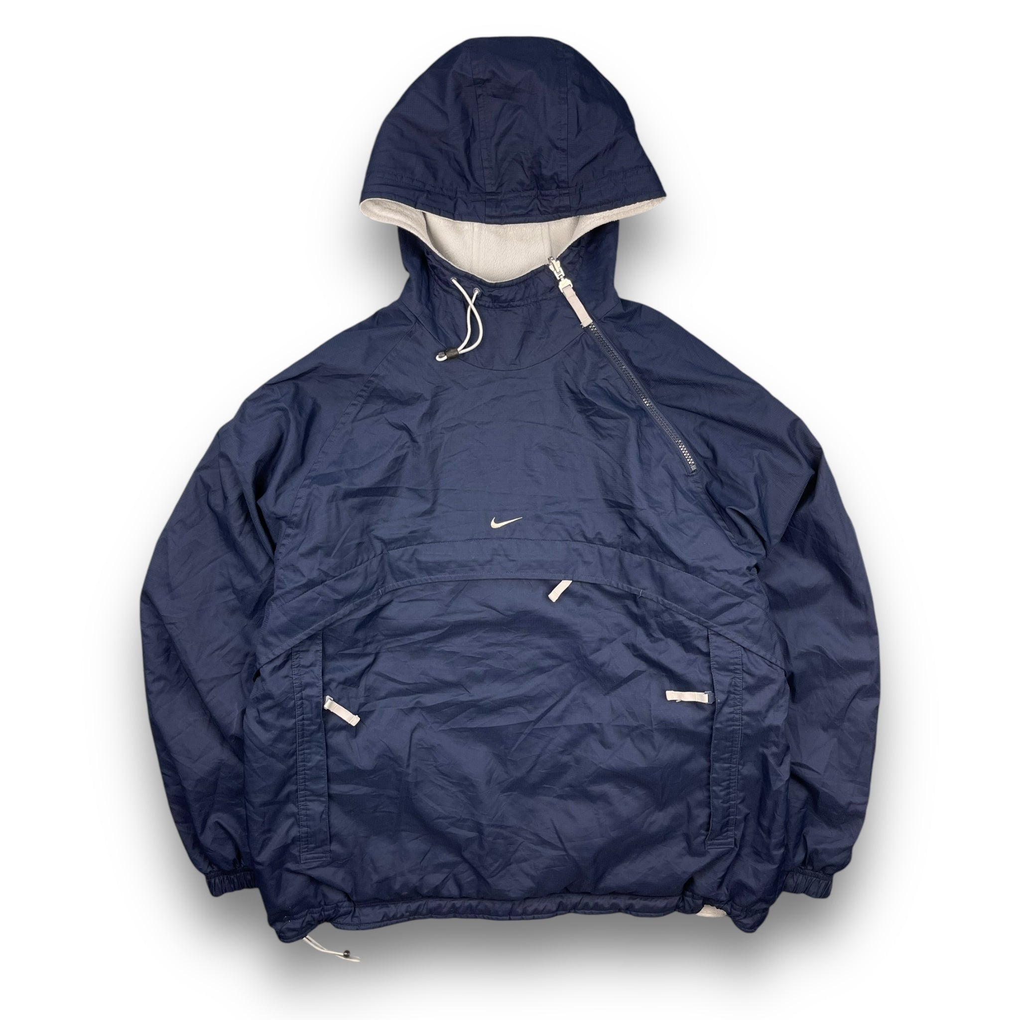 2000's Nike Reversible Asymmetric Zip Fleece Jacket