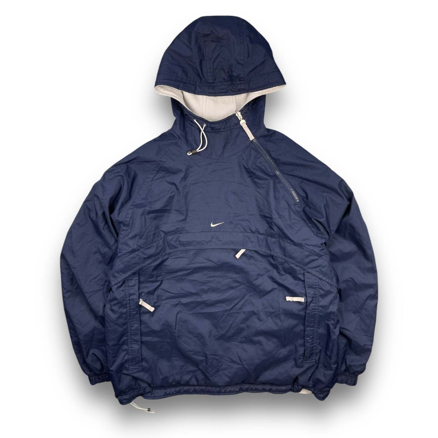 2000's Nike Reversible Asymmetric Zip Fleece Jacket