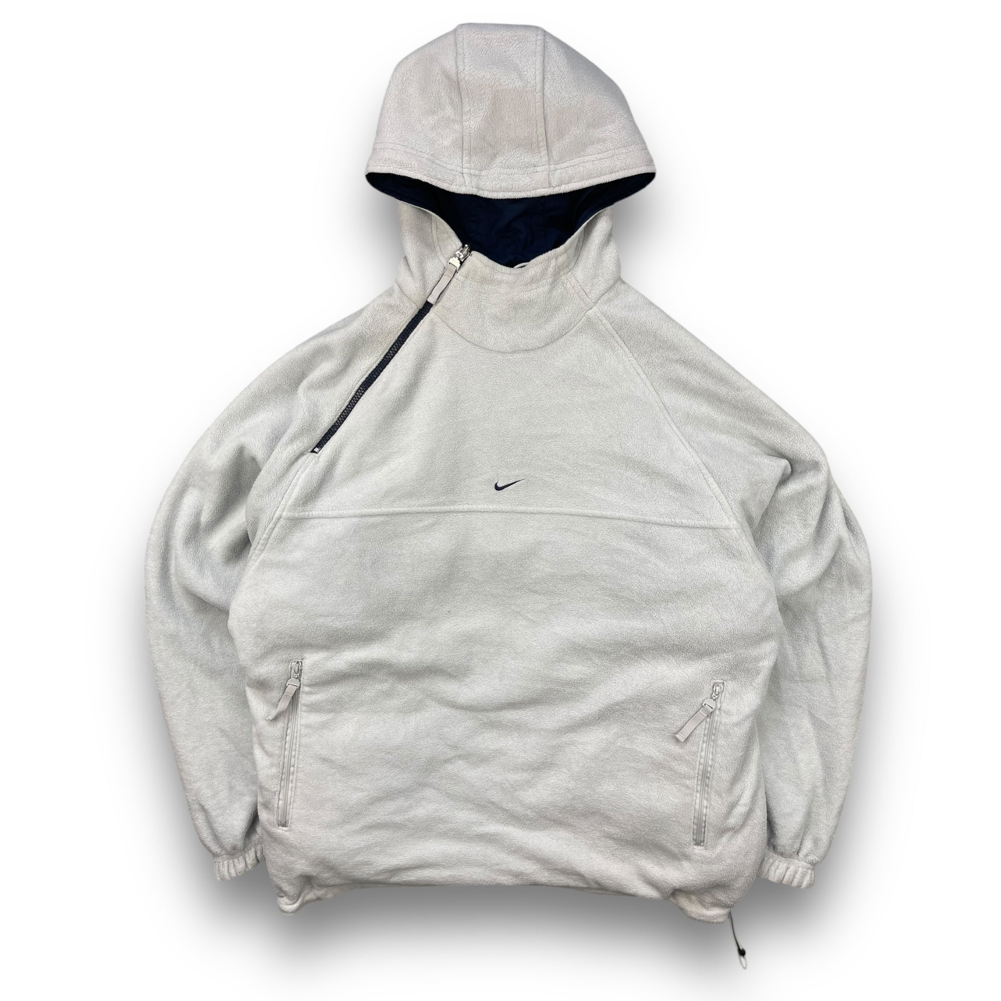 2000's Nike Reversible Asymmetric Zip Fleece Jacket
