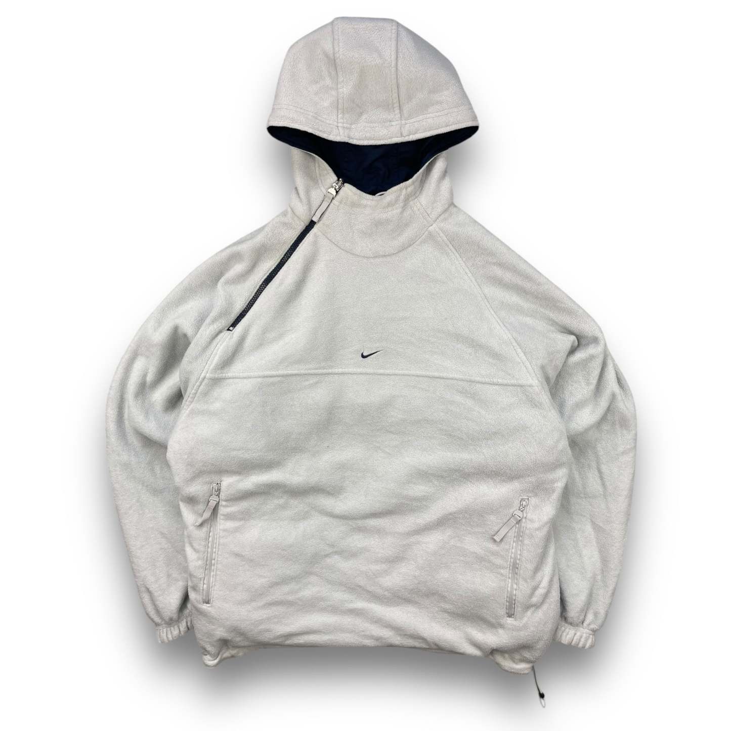 2000's Nike Reversible Asymmetric Zip Fleece Jacket