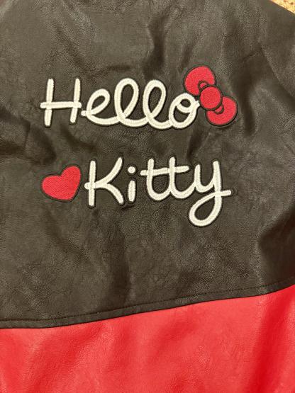 Red and Black Faux Leather Jacket Oversized Racing Motorcycle Jackets Moto Coats Unisex Trendy Streetwear Jacket