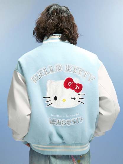 Jacket Baseball Bomber Jacket Vintage Unisex Streetwear Coats with Patchwork Hipster Utility Tops