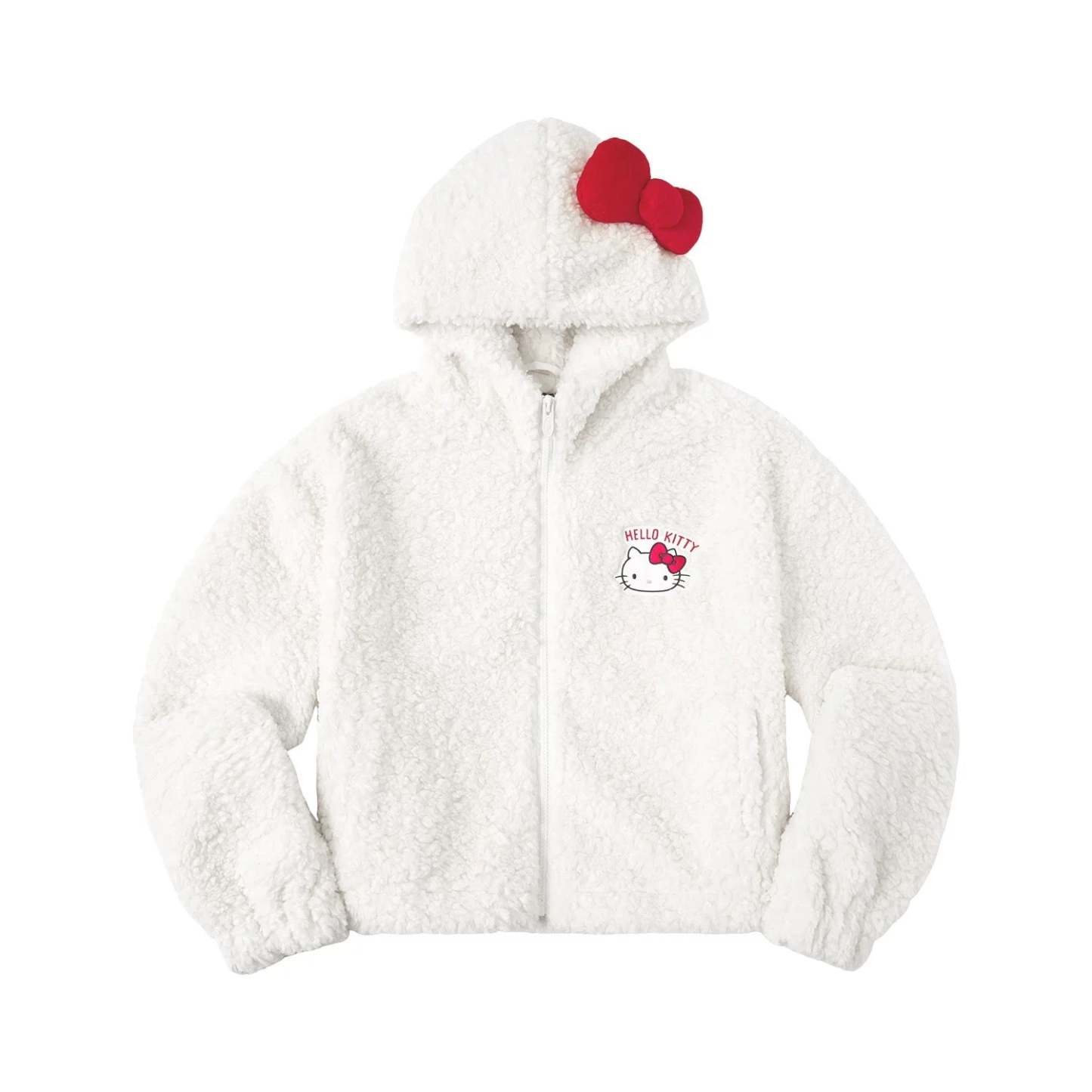 Hellokitty Winter Coats Fleece Faux Fur Shearling Trendy Jackets Warm 