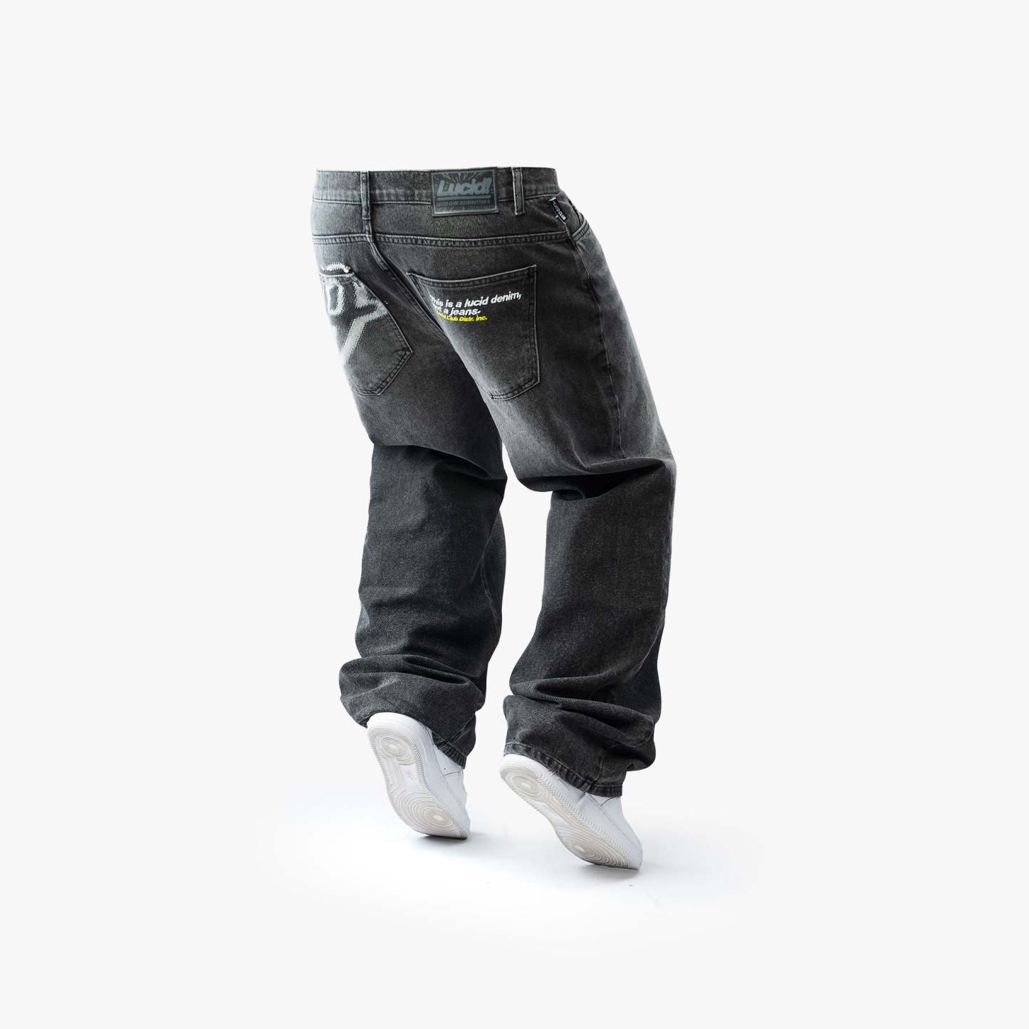Star Denim "Phantom Black" with Print