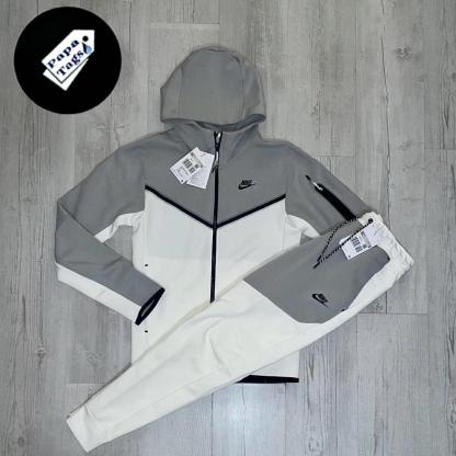 Men's Grey and White Suit