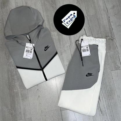 Men's Grey and White Suit