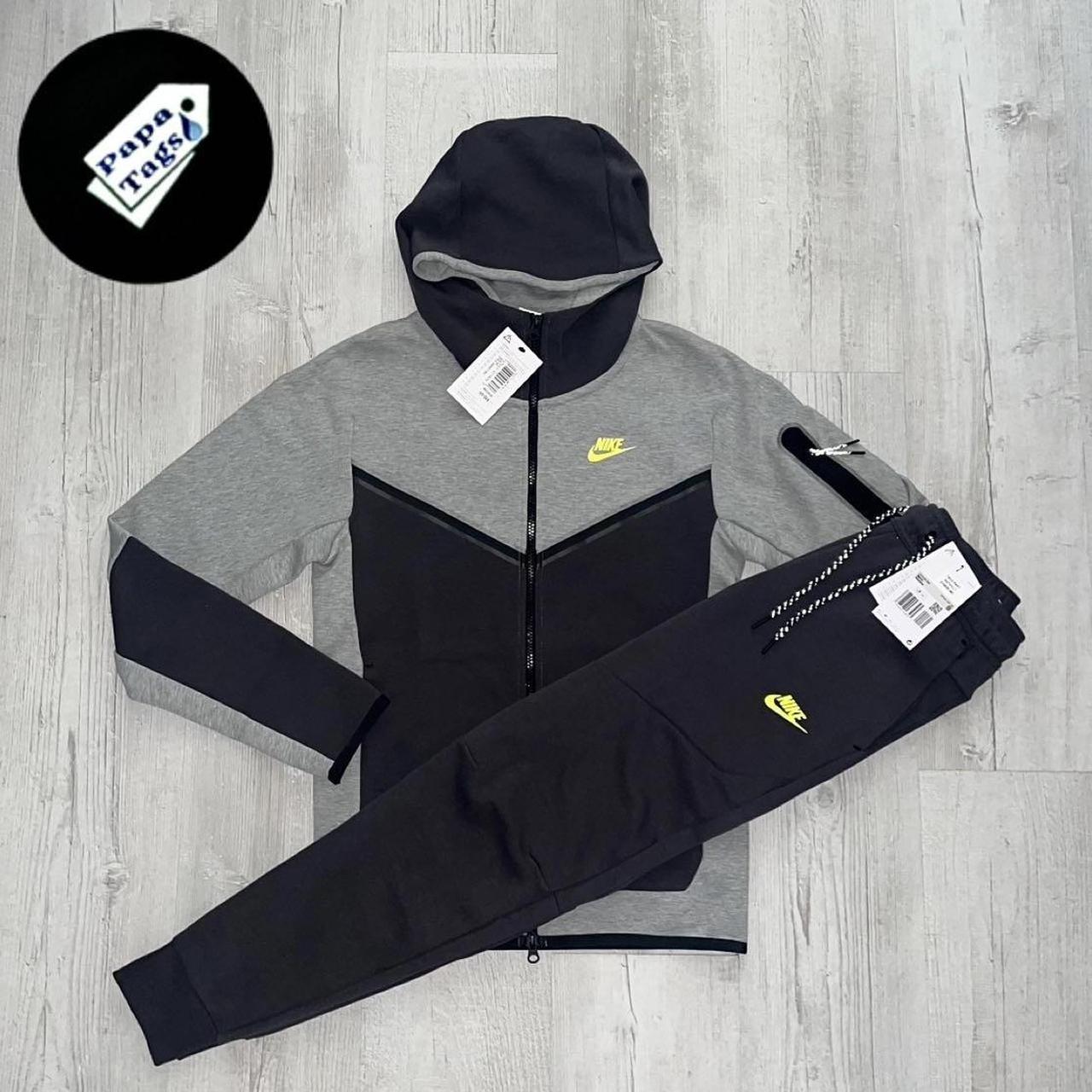 Men's Grey and Green Suit