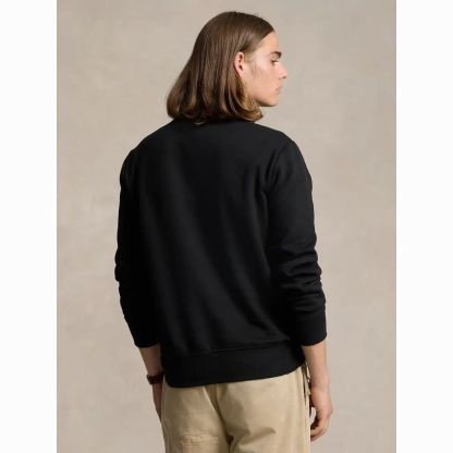 Polo Cotton Quarter-Zip Sweatshirt red