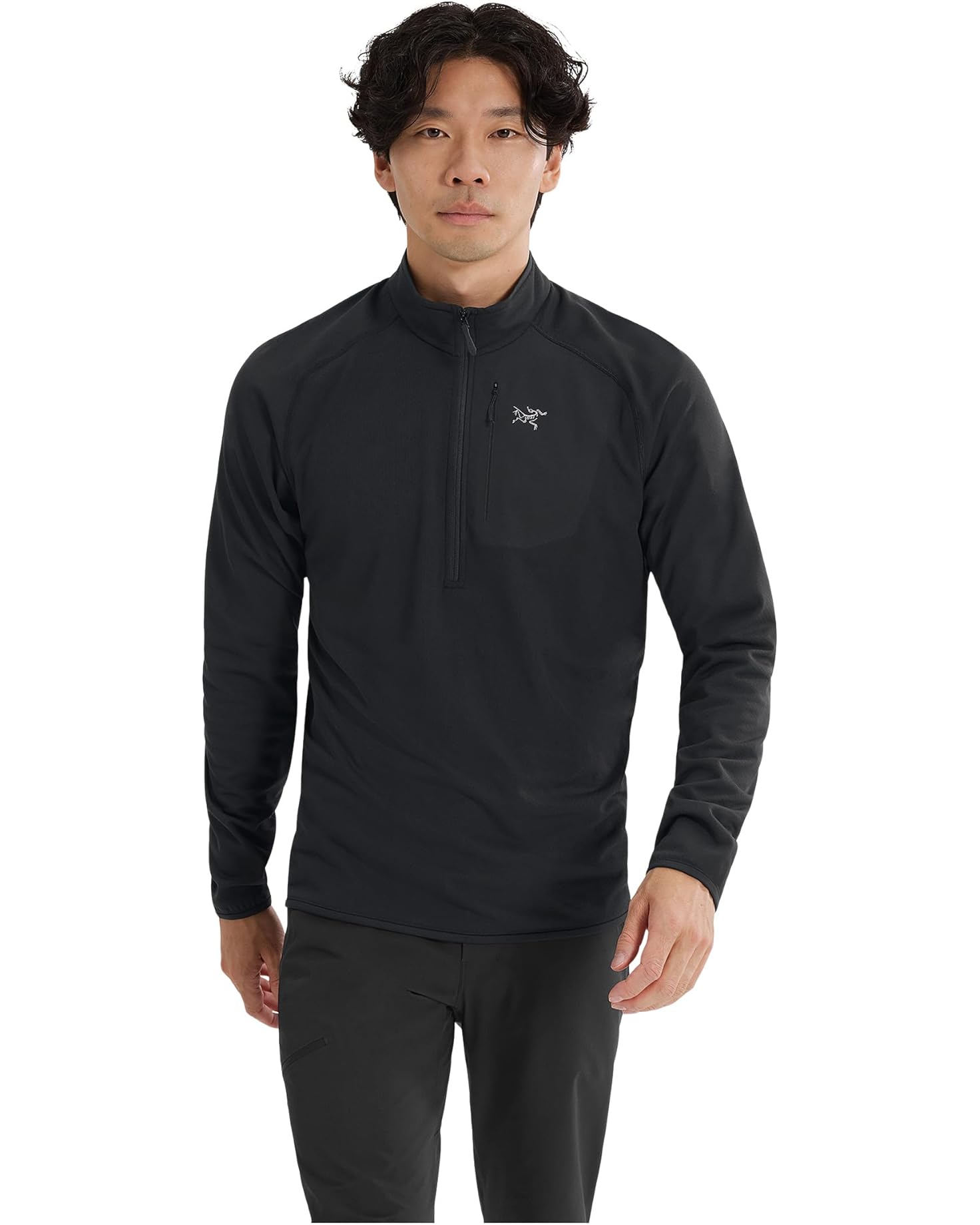Men's Delta 1/2 Zip in Black 