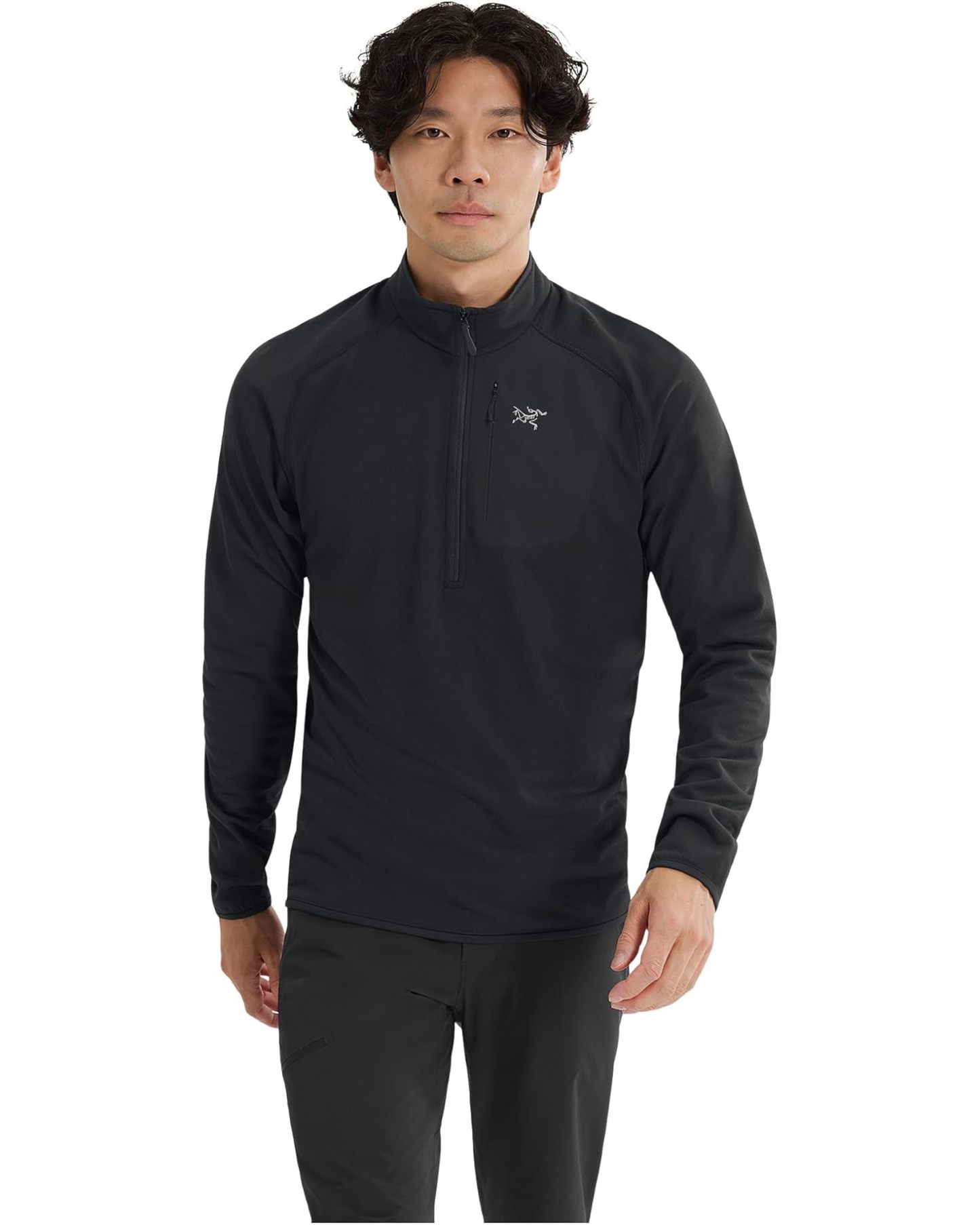 Men's Delta 1/2 Zip in Black