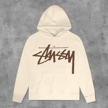 Classic Letters Logo Print Long Sleeve Hoodies