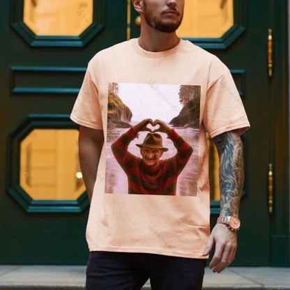 Horror Icon's Cute Gesture Halloween Heart Spooky Crewneck Vibe