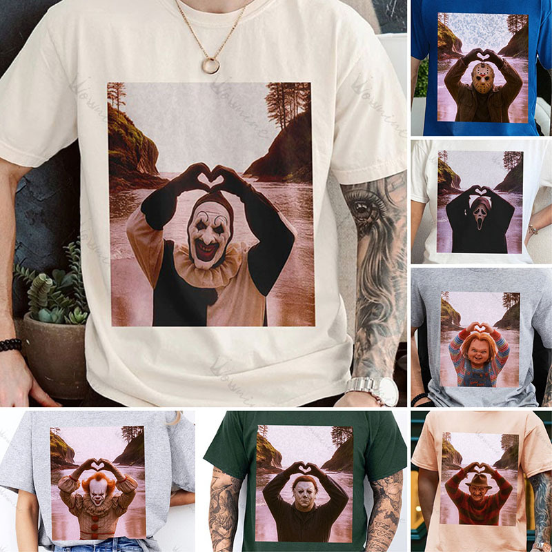 Horror Icon's Cute Gesture Halloween Heart Spooky Crewneck Vibe